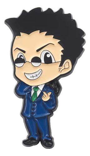 Pin Leorio Paradinight Hunter X Hunter Metálico Soft Pins