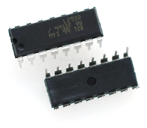 5 Unidades Microcontrolador De Motor L293 L293d Dip-16