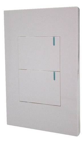 Interruptor Doble Conmutable Blanco White De Lujo Exclusivo