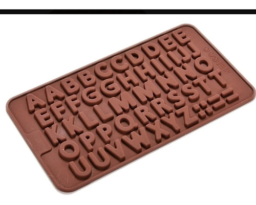 Molde Bombones Silicons Letras Números Emoji