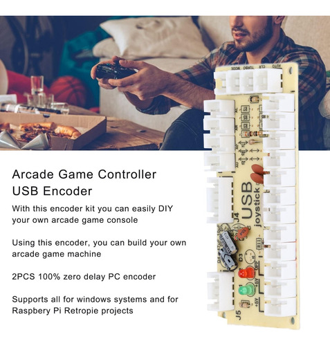 Kafuty-1 Usb Zero Delay Codificator Plate Arcade, Usb Button