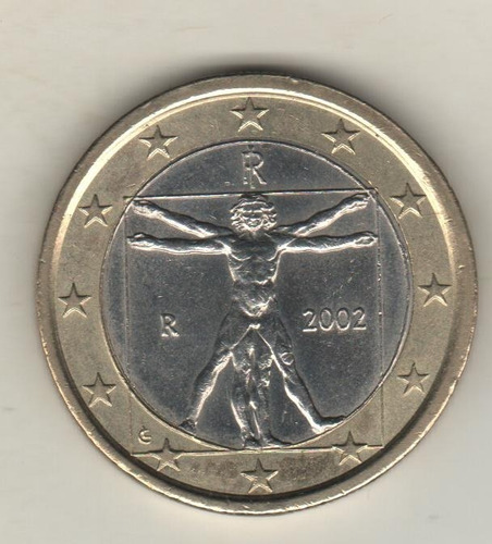 Italia Moneda Bimetálica De 1 Euro Año 2002 - Km 216 - Xf+