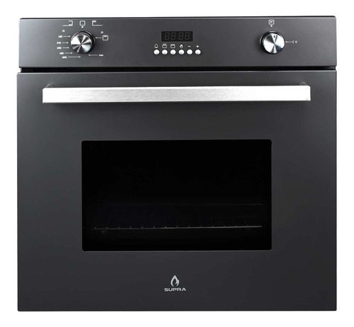 Horno empotrable a gas (Multigas) Supra Black Vortex 60L negro 110V