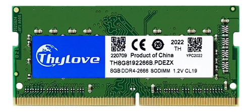 Memoria Ddr4 Sodimm 1x 8gb 2666mhz Pc4-21300s 260pin Cl19