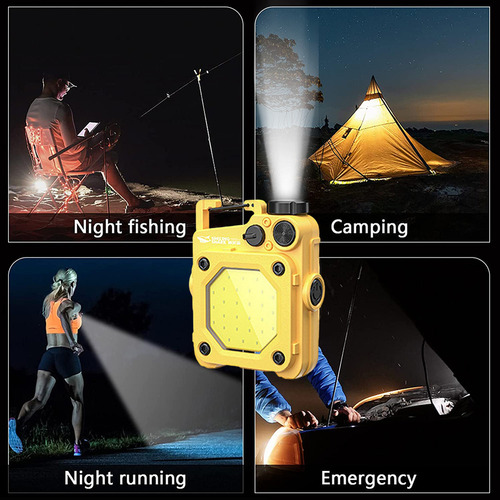 Llavero Led Cob Tipo C Con Carga Usb, Mini Luz De Trabajo F