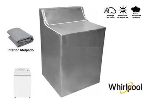 Cubre Lavadora Impermeable Carga Sup Panel Whirpool 18-25kg