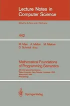 Comprar Libro Mathematical Foundations Of Programming Semantics -...