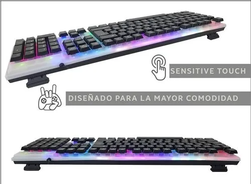 Teclado Pc Gamer Netmak Zakro Retroiluminado Led Usb