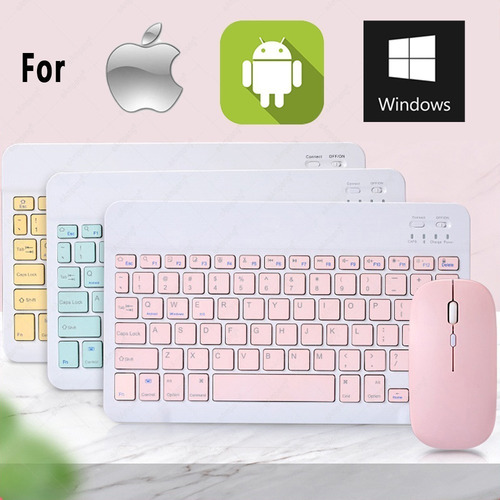 Imagen 3 de 10 de Teclado Bluetooth Inalámbrico Español Para iPad
