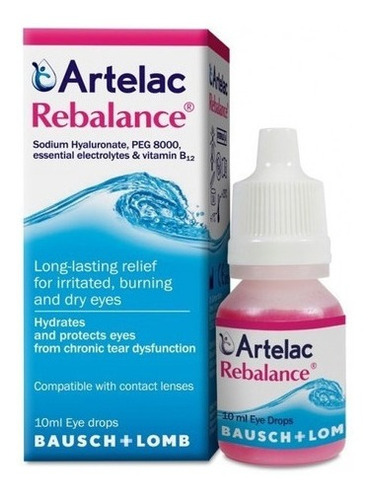 Artelac Rebalance Bausch Lomb Lagrima Para Lentes Contacto