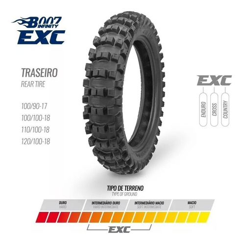 Pneu Borilli Exc 100/100-18 Infinity B007 Crf230