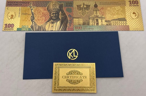 Billete C Conmemorativo Juan Pablo Ii - Laminado (Usado)