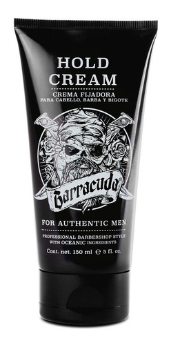 Crema Para Peinar Barracuda Alta Fijación Barba Y Bigote 150ml