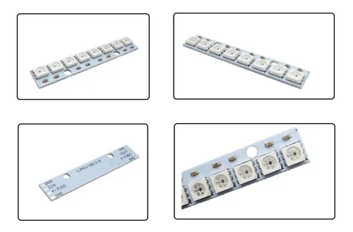 Modulo 8 Led Rgb 5050 Linea Ws2812 Fc-101
