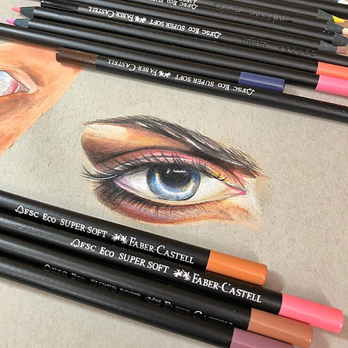 50 Colores Lápices Super Soft Faber Castell