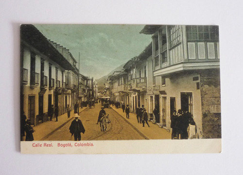Tarjeta Postal Bogota - Calle Real 