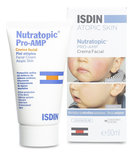 Isdin Nutratopic Pro Amp Crema Facial Piel Atópica 50ml