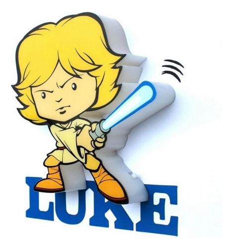 Mini Luminária 3d Light Fx Star Wars Luke