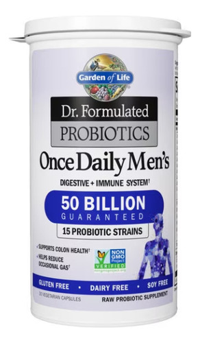 Multivitaminico Para Hombres Para Digestion Garden Of Life Sin Sabor