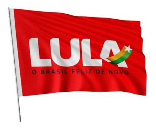 Bandeira 30x26 Cm Para Carro Lula O Brasil Feliz De