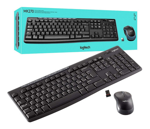 Combo Teclado Y Mouse Logitech Mk270 Inalambrico Usb Dimm