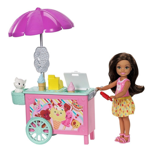 Barbie Club Chelsea Carro De Helados Mattel Fdb32