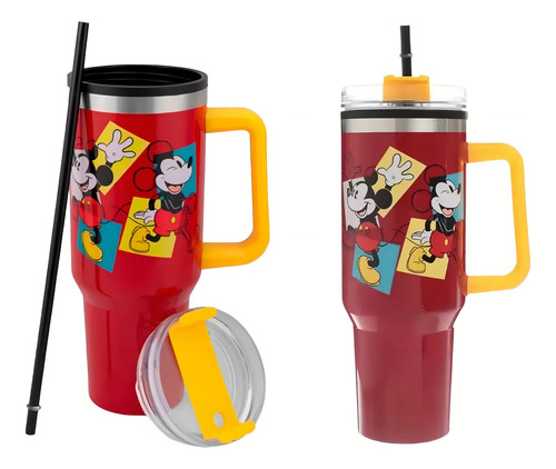 Termo Acero Inoxidable Mickey Mouse Doble Pared 1.2 L Multicolor