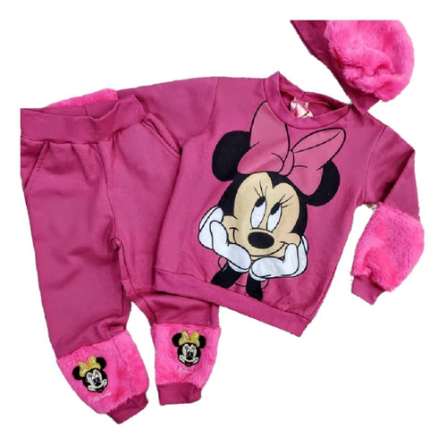 Moletom Infantil Com Boina Conjunto Mini Diva Blogueirinha 