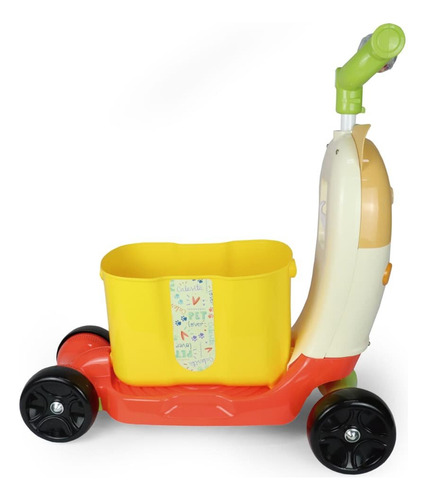 Patinete Infantil 2 Em 1 Scooty Cat Calesita Colorido