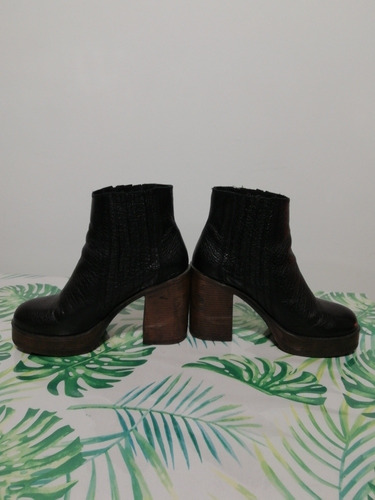 Botas Negras 100% Cuero Briganti Cómoda Livianas Oportunidad