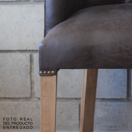 Imagen 4 de 10 de Silla Sillon Cabecera Puntera Apoyabrazos Capitone Premium