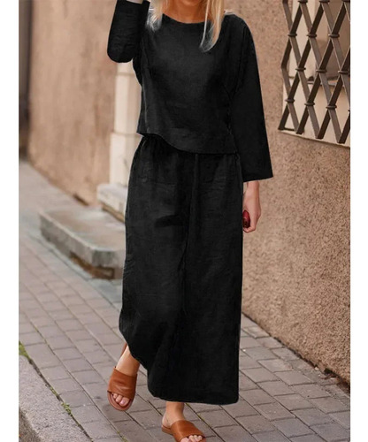Conjunto Elegante Casual De Pantalón Para Mujer En Color Lis