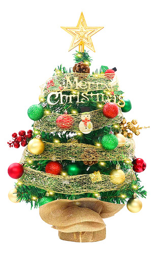 Árbol De Navidad Artificial Led De Mesa De 2 Pies Que Funcio