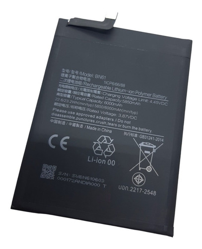 Batería Para Xiaomi Poco X3 Bn61 Alta Calidad