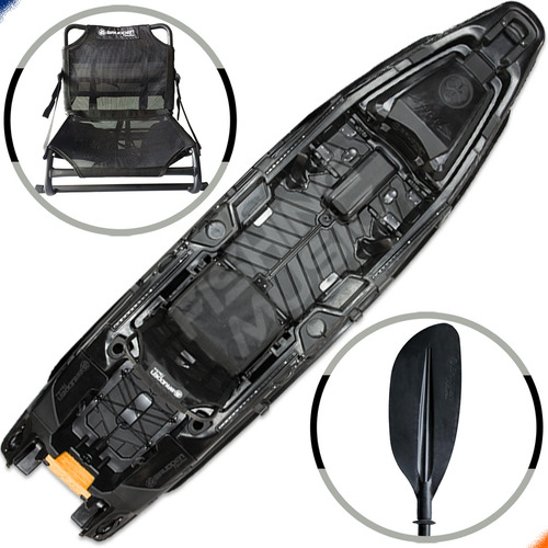 Caiaque My Way Fishing Brudden Náutica P/ Motor De Popa 5hp Cor Black