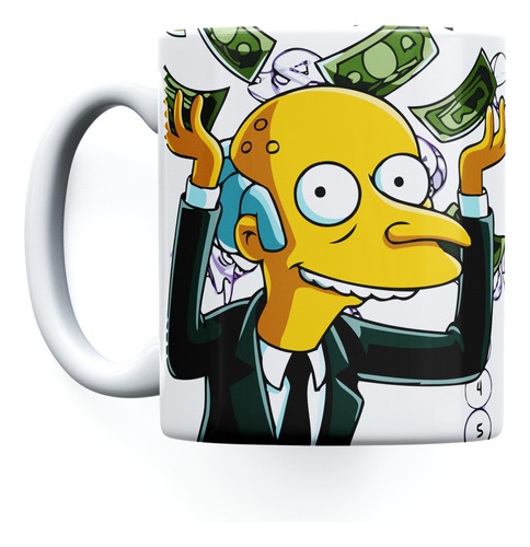 Pocillo Simpsons Montgomery Burns Taza Mug 11 Oz Blanco 