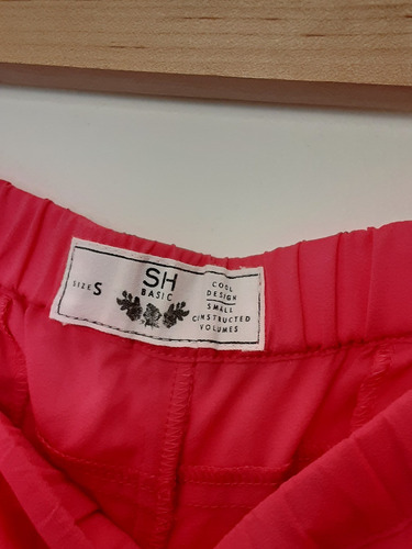 Imagen 3 de 10 de Pantalon Rosa Chicle Palazzo Corte Recto Y Bolsillos Talla S