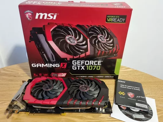 Placa De Video Nvidia Msi Geforce Gtx 1070 Gaming X 8gb