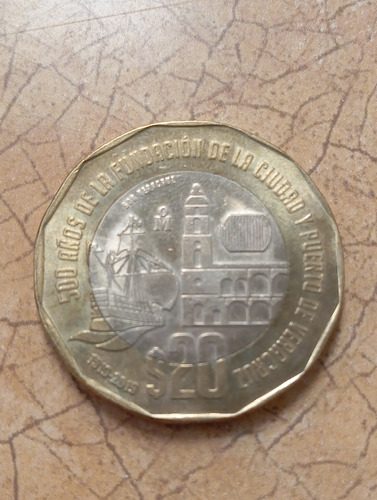Moneda Conmemorativa De 500 Años De La Ciudad Y Puerto De Ve