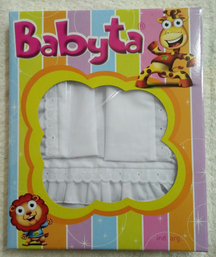 Juego De Sabana Lisa Blanca Broderie Cuna Funcional Babyta