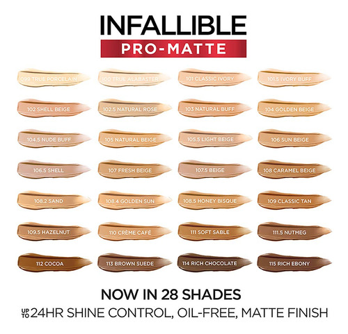 Fundación L'oreal Paris Infallible Pro-mate True Porcelain