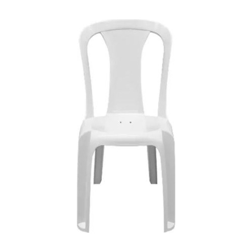 Cadeira De Plástico Bistrô Branca Sem Braço