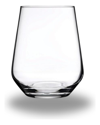 Jogo 06 Copos De Vidro 400 Ml P/ Água Suco Refri Transparent