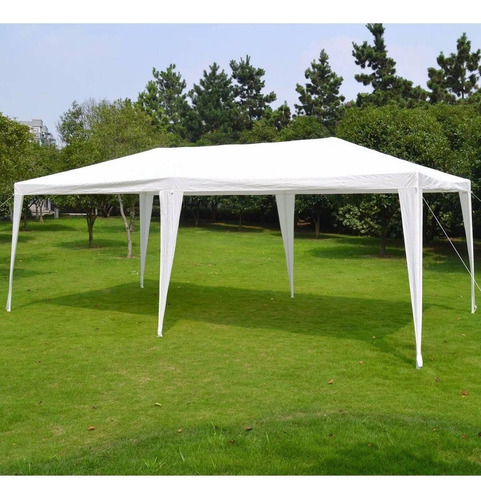 Toldo Reforzado 3x6 Carpa Ventanas Lona Impermeable Blanco