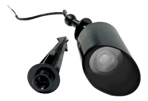 Imagem 4 de 8 de Luminária Spot Led Espeto P/jardim Lâmpada Cob Luz Fria 7w