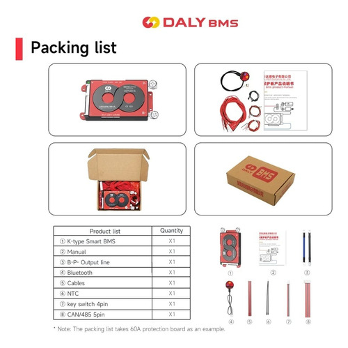 Bms Smart Daly 8s 24v Bateria Liito3.2v 100ah Lítio