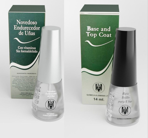 Esmalte Endurecedor Química Alemana+ Base Top Coat /lamano