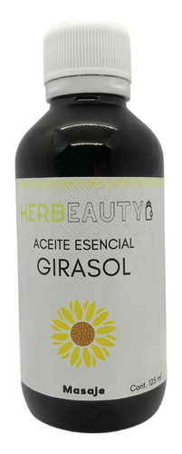 Aceite Esencial Para Masaje Herbeauty De Girasol 125 Ml