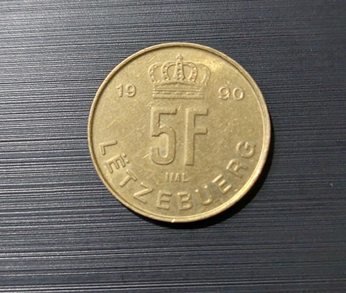 Moneda De 5 Francos Año 1990