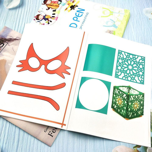 Modelo De Estênceis De Desenho: Álbum De Impressão 3d, Livro